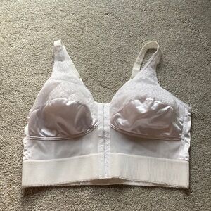 Jodee White Front Closure Support Bra
